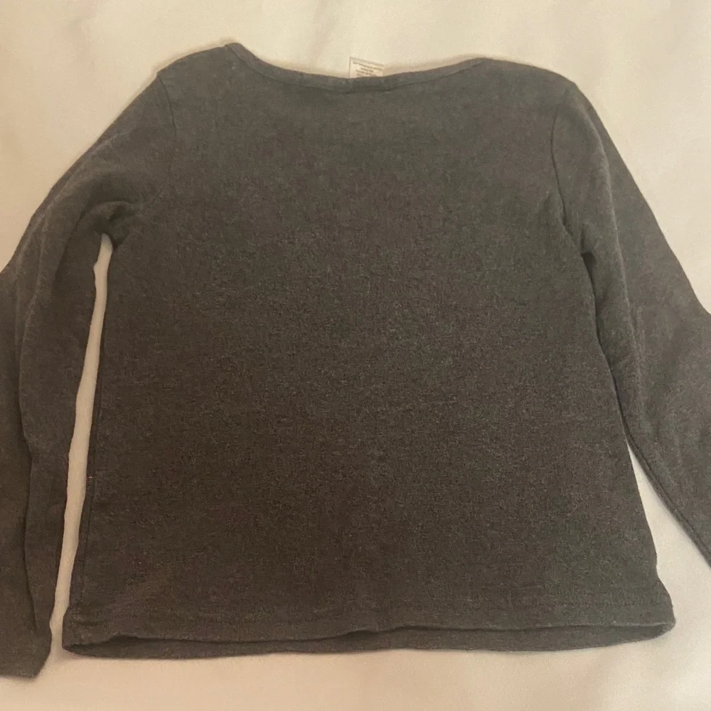 Gymboree Charcoal Long Sleeve Tee with Microphone and Music Notes